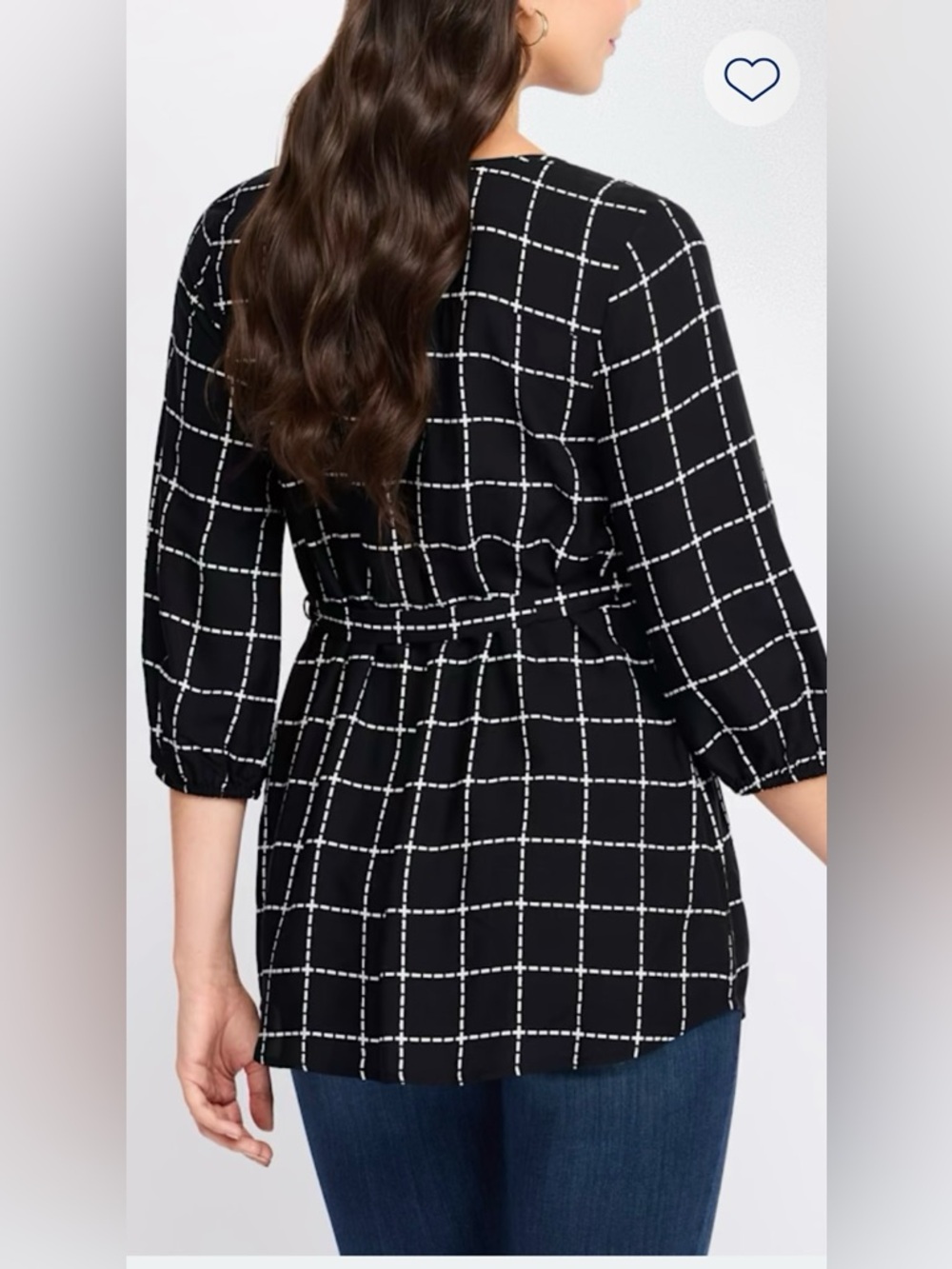 Full Moon Luka tie maternity blouse - Picture 2 of 9